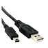 Data cable USB - miniUSB B, 1.2 m