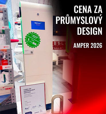 Bringing home an industrial design award from AMPER