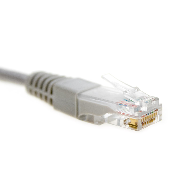 15m ASHATA 2 en 1 Cable de Red Ethernet RJ-45,Cat 5 Gigabit Ethernet LAN,Cable de conexión a Red extensión Macho a Hembra 2.1x5.5mm para cámaras IP y Sistemas NVR 