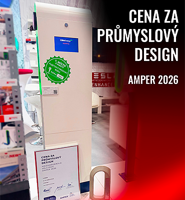 Bringing home an industrial design award from AMPER