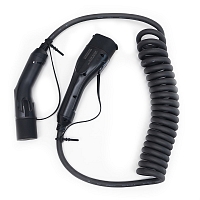 Charging cable - Type 2 / Type 2, 3x16A, 400V, 10m/7m, spiral