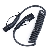 Charging cable - Type 2 / Type 2, 3x32A, 400V, 10m/5m, spiral