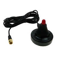 Magnet Mount Antenna Base, SMA(f) on base, SMA(m) on cable, RG174/3m