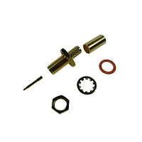 SMA-RP(m) BULKHEAD FOR RG58