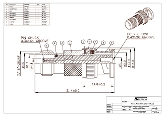 Antenna Connector Adapter BNC(m) to TNC(f)