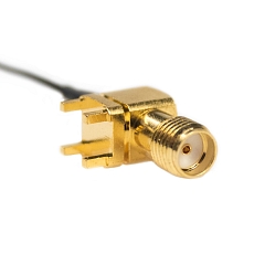 U.FL(f) to SMA(f) PCB mount/cable straight THD, LP-088 10cm