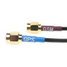 Antenna GSM/GPS Magnet Mount B008, 2x SMA(m), 2x RG174/3m