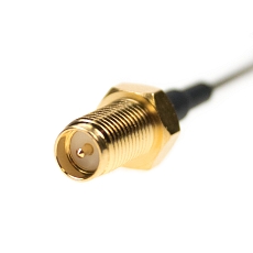 RF cable adaptor U.FL(f) to SMA-RP(pin m) Panel, LP-088, 8 cm