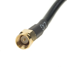 Antenna WiFi Screw Mount R36, 2.4 GHz, 7 dBi, SMA(m), .195/2m, IP67, White Rubber Protective Coating