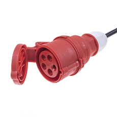 Adaptor CEE 5pin 16A - CZ SCHUKO 16A 230V 1m