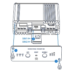 Teltonika TRB255 Gateway drawing Teltonika TRB255 Gateway drawing