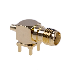 Connector SMA(f) R/A BH cable straight, THD