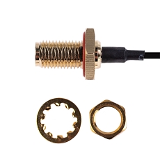 RF cable adaptor U.FL(f) to SMA(f), LP-088, 10 cm, Heat shrink tube