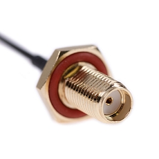 RF cable adaptor U.FL(f) to SMA(f), LP-088, 10 cm, Heat shrink tube