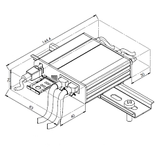 Teltonika LTE router RUT241, drawing Teltonika LTE router RUT241, drawing