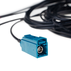 Antenna LTE MIMO/GNSS/WiFi Adhesive E316LM, 2.5 dBi, 1x FAKRA C (GNSS) 2x FAKRA D (LTE) 1x FAKRA Z (WIFI), 4x RG174/2m