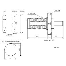 RF cable adaptor U.FL(f) to SMA(f) BH, LP-088, 8cm, Heat shrink tube