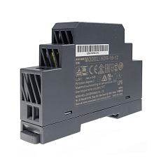 Power supply HDR-15-12 Mean Well on a DIN rail