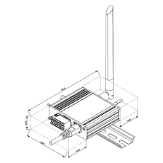 Teltonika TRB246 Gateway, drawing