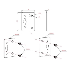 Zestaw uchwytów na szynę DIN do routerów Robustel,