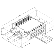 Gateway Teltonika TRB160, drawing Gateway Teltonika TRB160, drawing