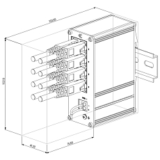 Przełącznik EthernetTeltonika TSW030, rysunek