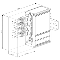 Ethernet PoE+ switchTeltonika TSW040, rysunek