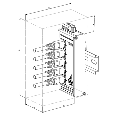 Ethernet switchTeltonika TSF010, drawing Ethernet switchTeltonika TSF010, drawing