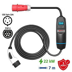 SECTRON portable electric car charger 22kW, 7 mete SECTRON portable electric car charger 22kW, 7 mete