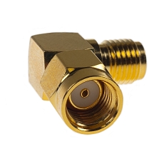 Antenna Connector Adapter RP-SMA(m) to SMA(f) Right Angle