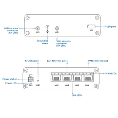 Router LTE Teltonika RUTM10, rysunek, tył