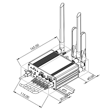 Router LTE Teltonika RUTM11, rysunek, ethernet