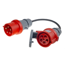 Adaptor CEE 5pin 16A - CEE 5pin 32A 400V 0,4m
