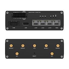 Dual modem router Teltonika RUTM56 side view Router Teltonika RUTM55 side view