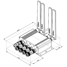 5G router Teltonika ATRM50, drawing 5G router Teltonika ATRM50, drawing
