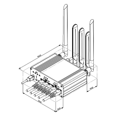 LTE router Teltonika RUTC41, drawing