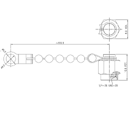 SMA(m) dust cap with chain, IP67