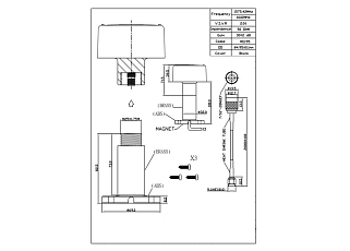 Antenna GNSS Screw Mount Marine, TNC(f), 20m lowloss cable .195, SMA/TNC