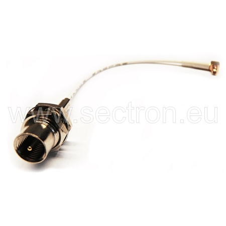 RF cable adaptor MMCX90(m) to FME(m) BH, RG174, 10 cm