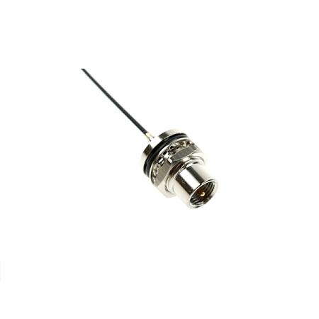 RF cable adaptor FME(m) panel IP67 - IPX MHF, 1.37 mm, 5-10 cm 