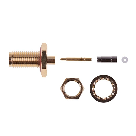 SMA(pin m) Bulkhead Reverse, RG178, IP67