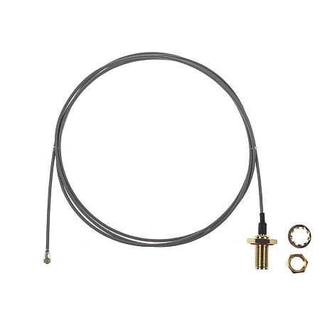 RF cable adaptor U.FL(f) to SMA(f) Bulkhead, LP-088, 99cm