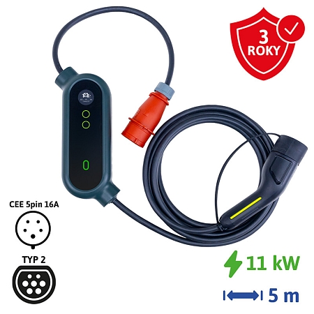 SECTRON START 2 Portable charger for electric car - 16A, 400V, CEE 5pin - Type 2, lenght 5m