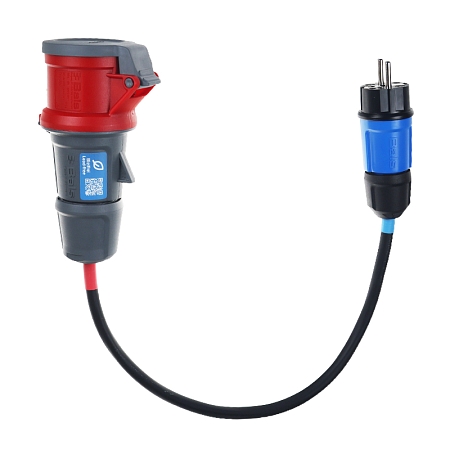 Adaptor CEE 5pin 16A - CZ SCHUKO 16A 230V 0,4m