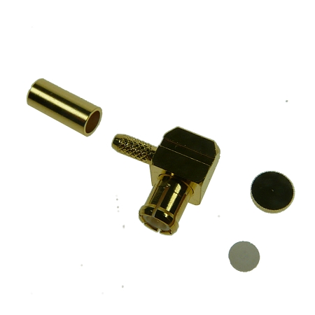 MCX male R/A crimp, RG178