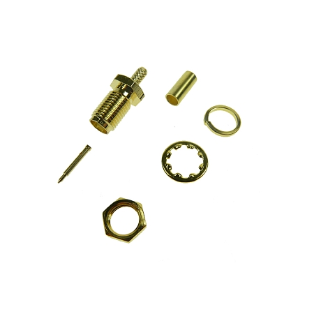 SMA-RP(m) BULKHEAD FOR RG174