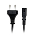 NEDIS power cable for adapters/ Euro plug - IEC-320-C7 connector/ straight-straight/ two-wire/ black/ 2m